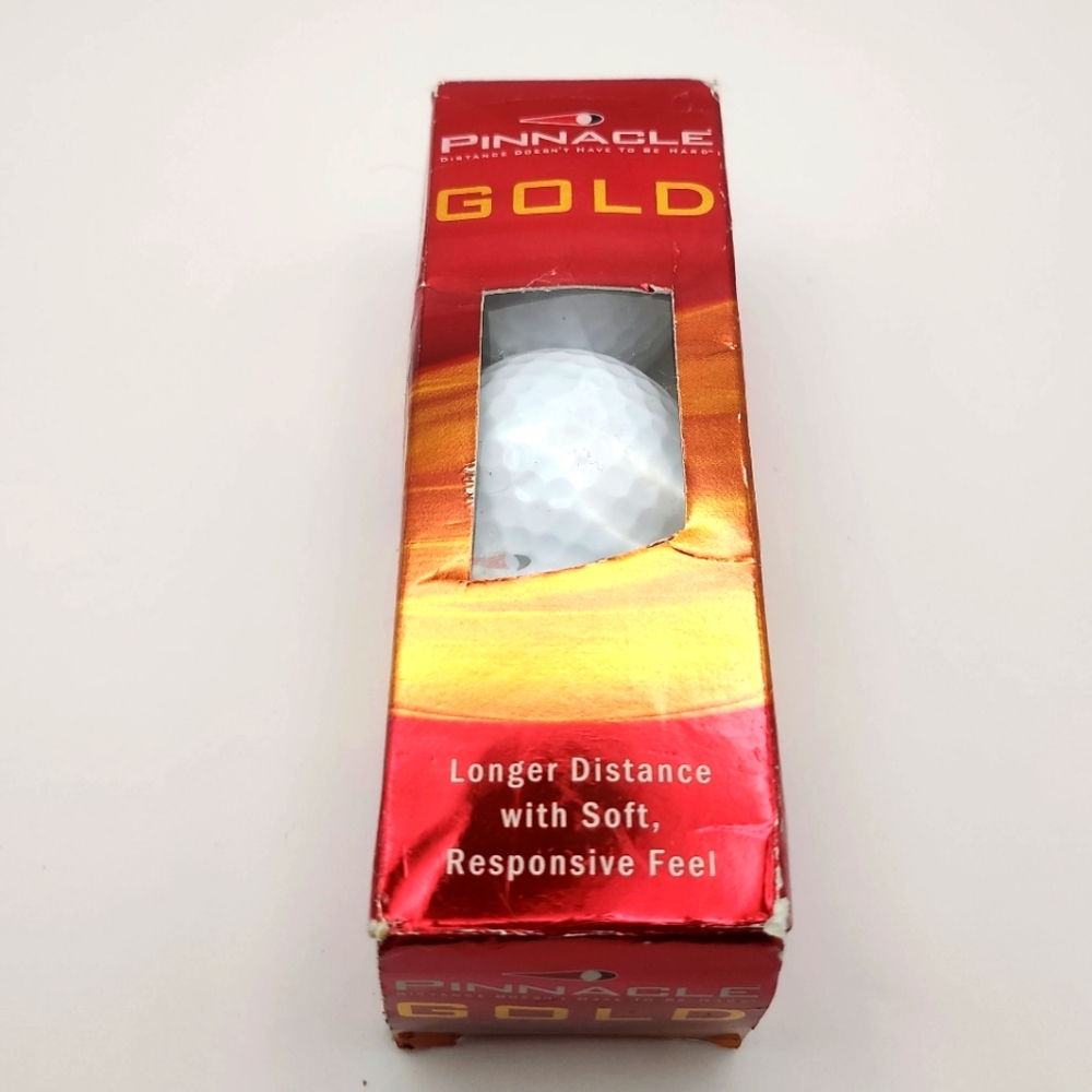 Pinnacle Gold Golf Balls 3 Pack Sleeve NWT